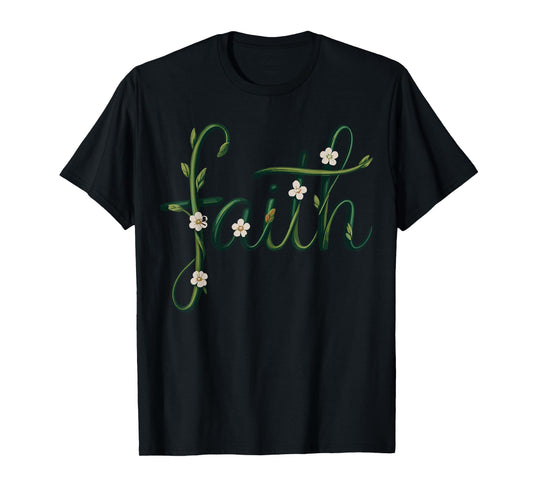 Faith Daisy Flower Christian T-Shirt