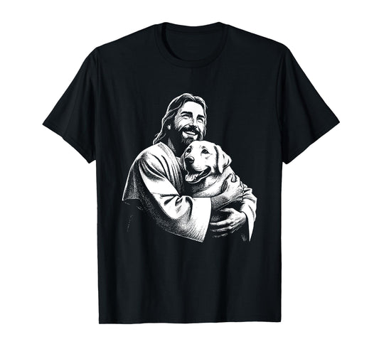 Jesus Labrador Dog - Funny Christian Religious Dog Lover Men Women Kids T-Shirt
