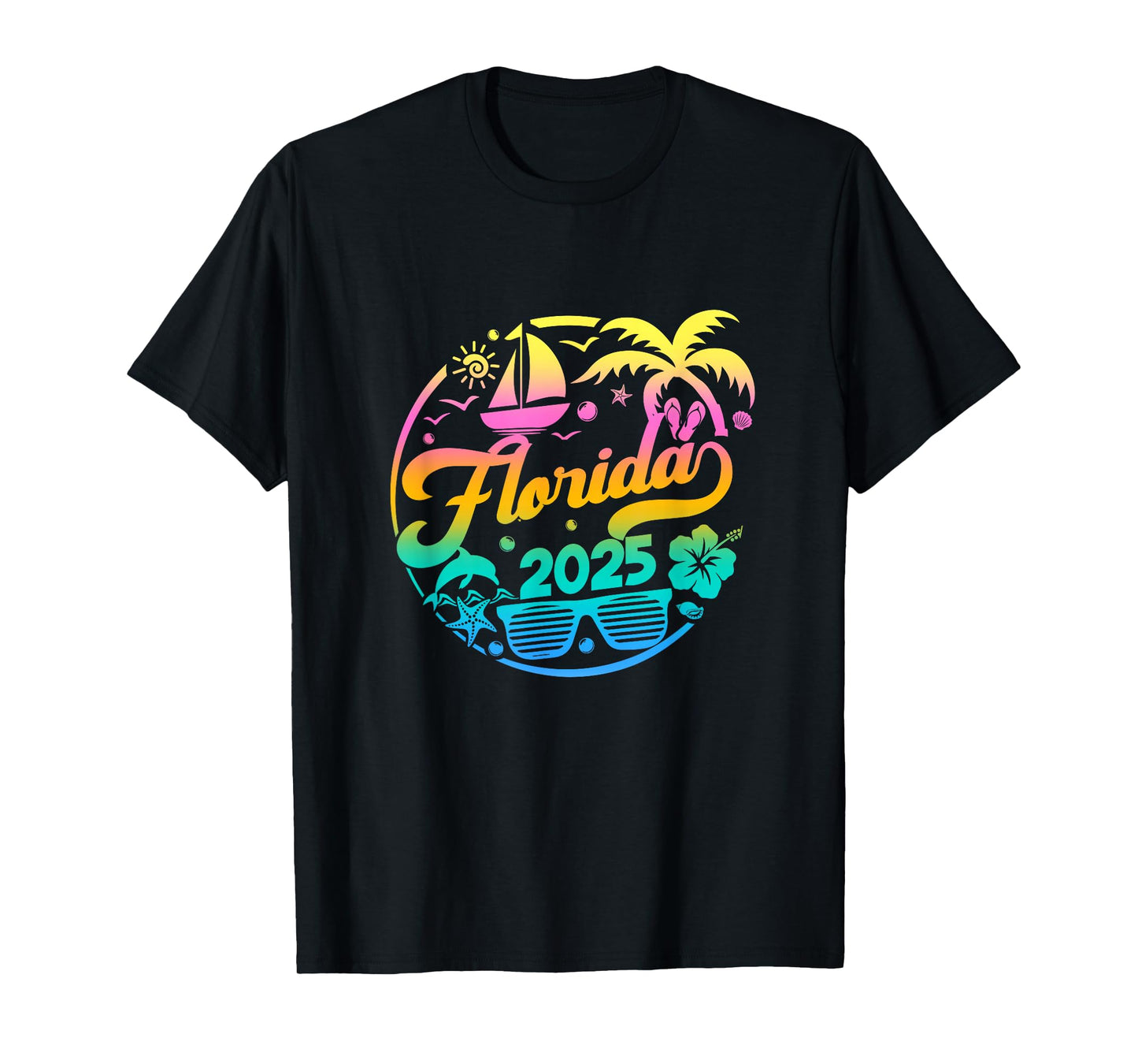 Florida 2025 Family Vacation Beach Matching Group T-Shirt