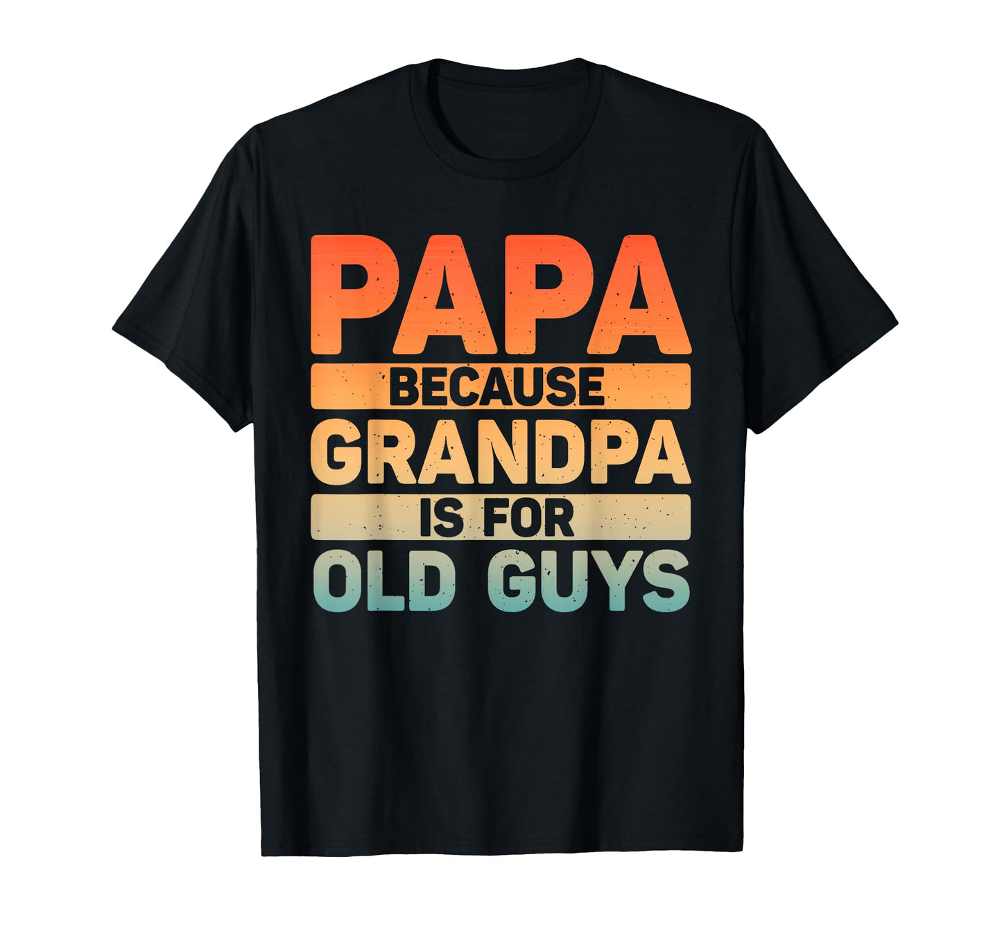 Papa Art For Grandpa Men From Grandkids Father's Day Papa T-Shirt