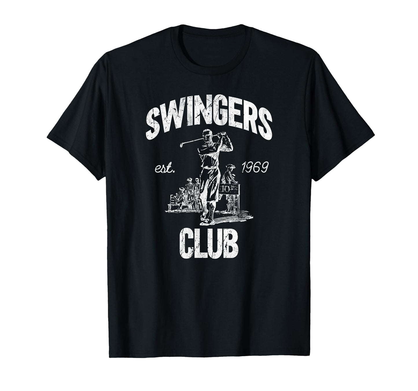 Swingers Club golf clubs funny golf Sarcastic Golfing men T-Shirt