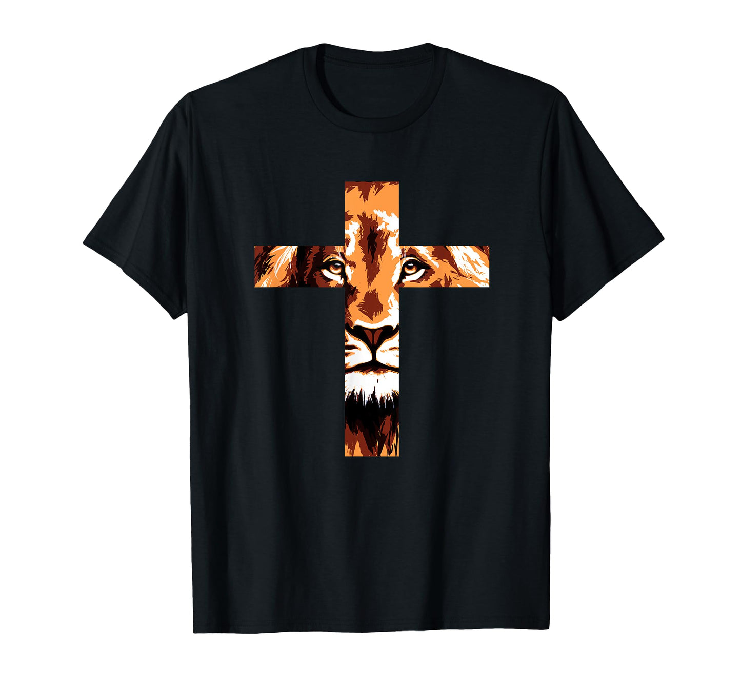Chirstian Cross Lion Judah Jesus God Faith T-Shirt