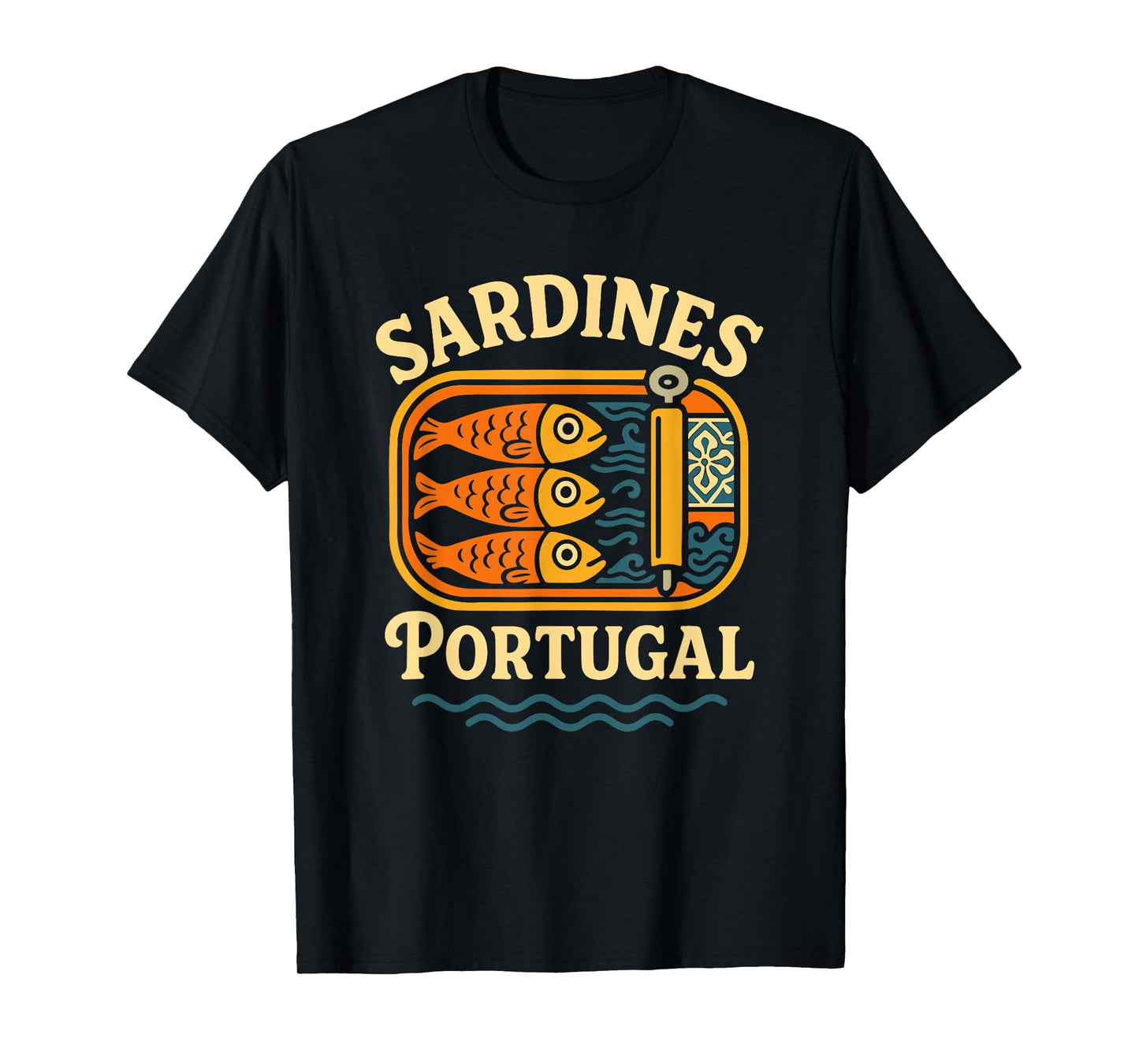 Sardines Tinned Fish Retro Vintage Tin Fish T-Shirt