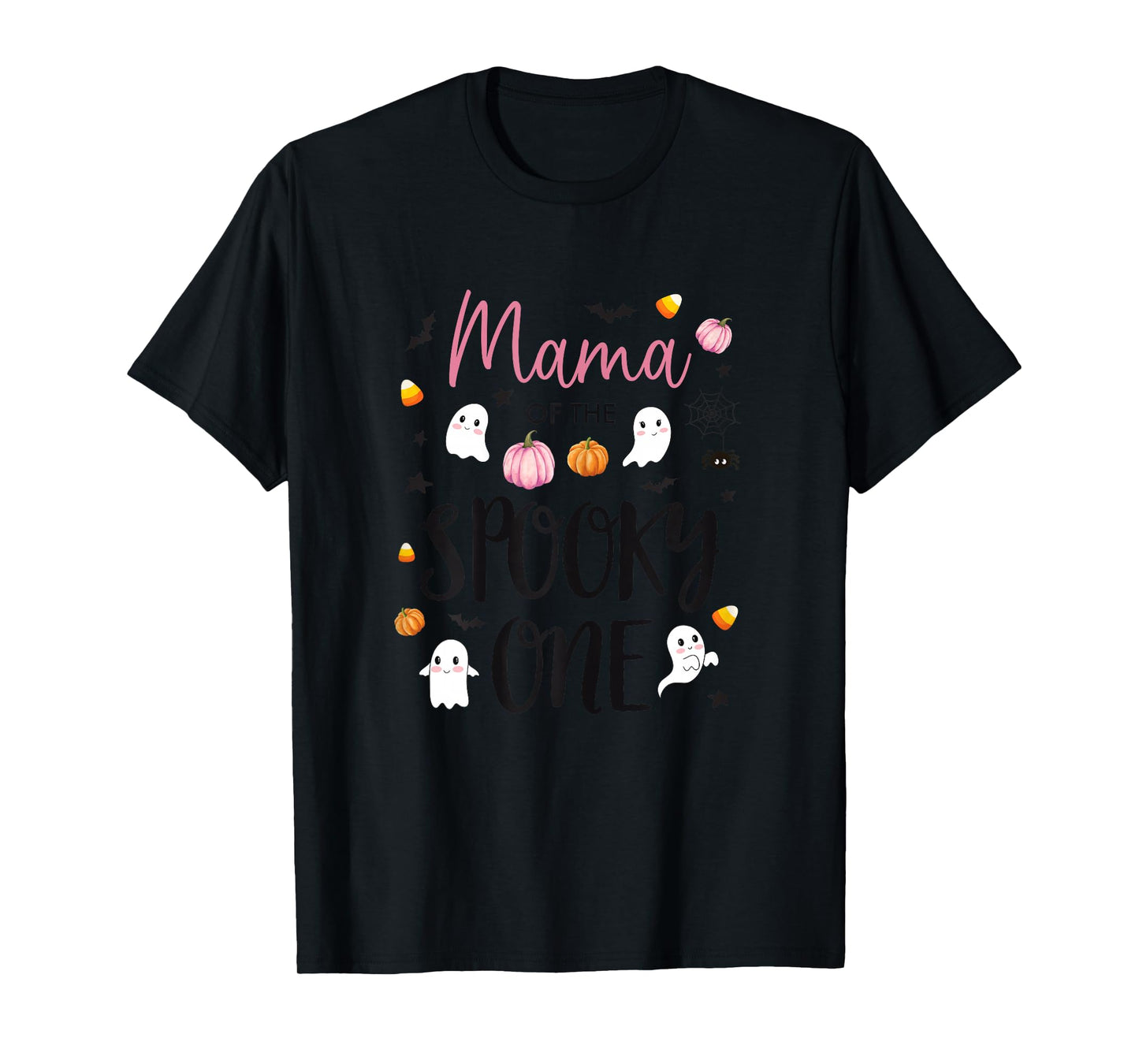 Mama of The Spooky One Girl 1st Birthday Pink Halloween Cute T-Shirt