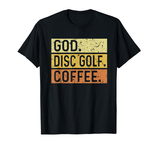 God Disc Golf Coffee Jesus Frisbee Disc Golfer T-Shirt