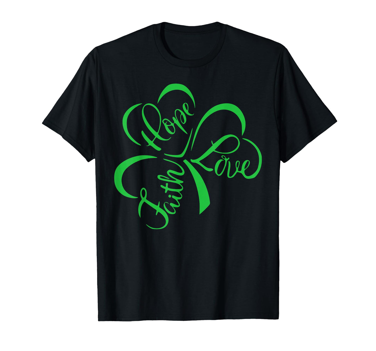 Faith Hope Love Christian Jesus Religious St Patrick's Day T-Shirt