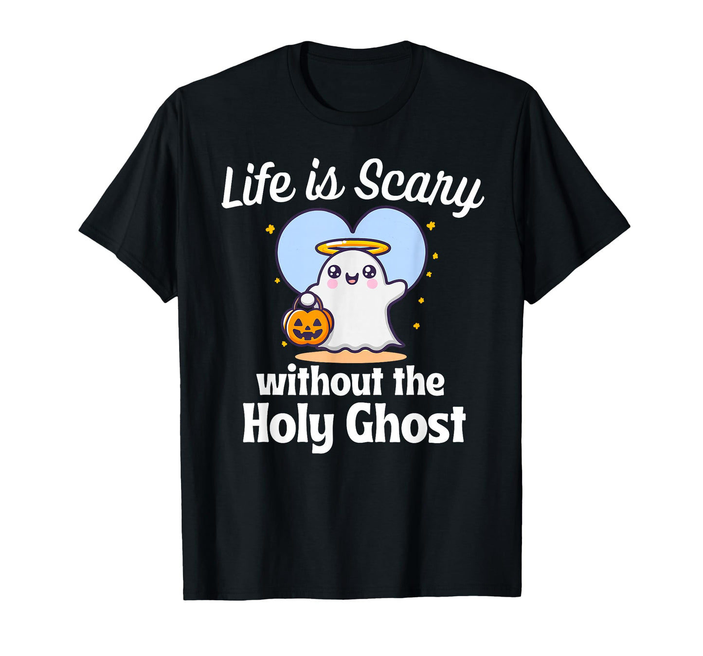 Funny Holy Ghost Halloween Costume Christian Faith Kids Mom T-Shirt