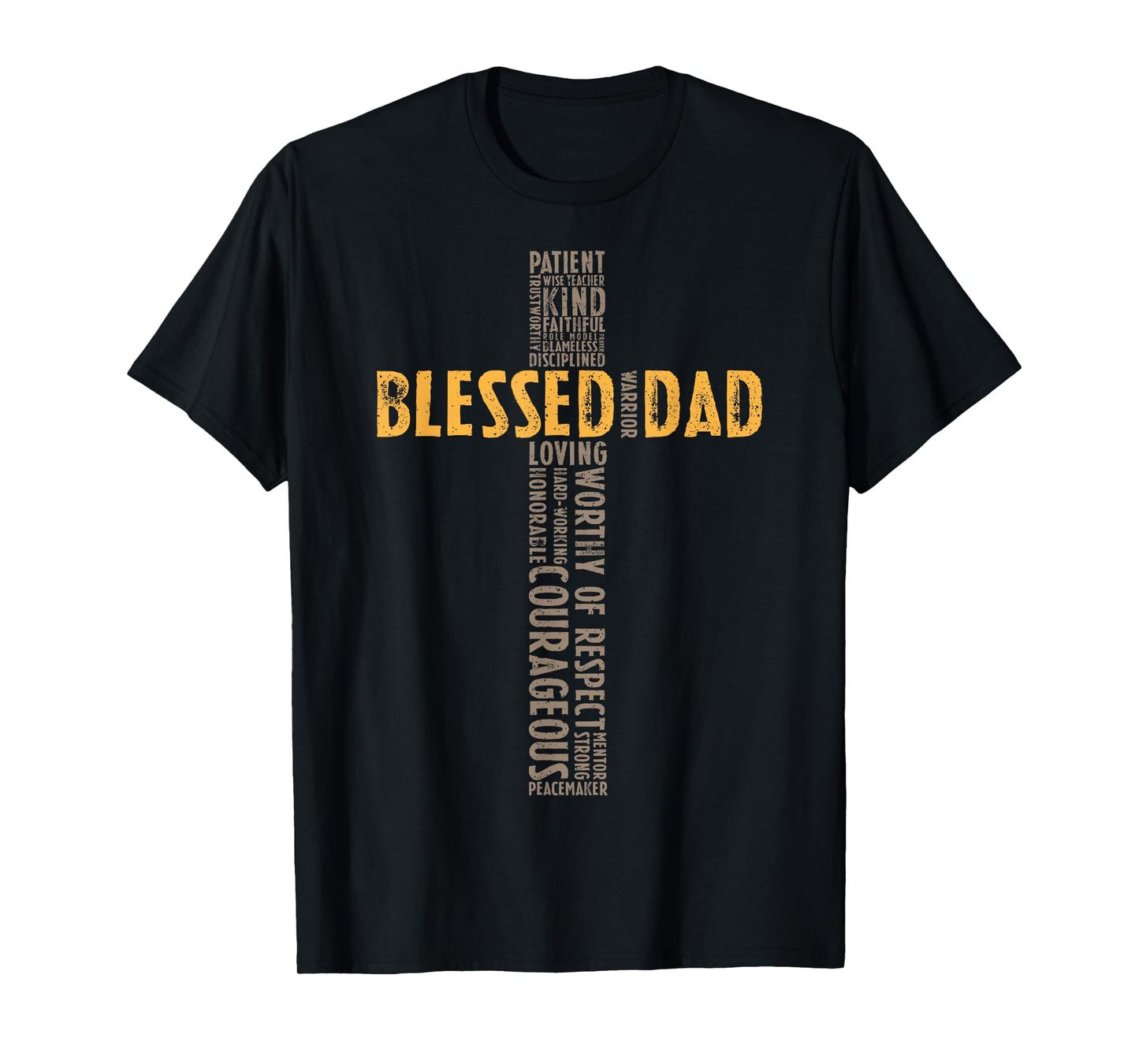 Father's Day Dad Husband Blessed Dad Christian T-Shirt