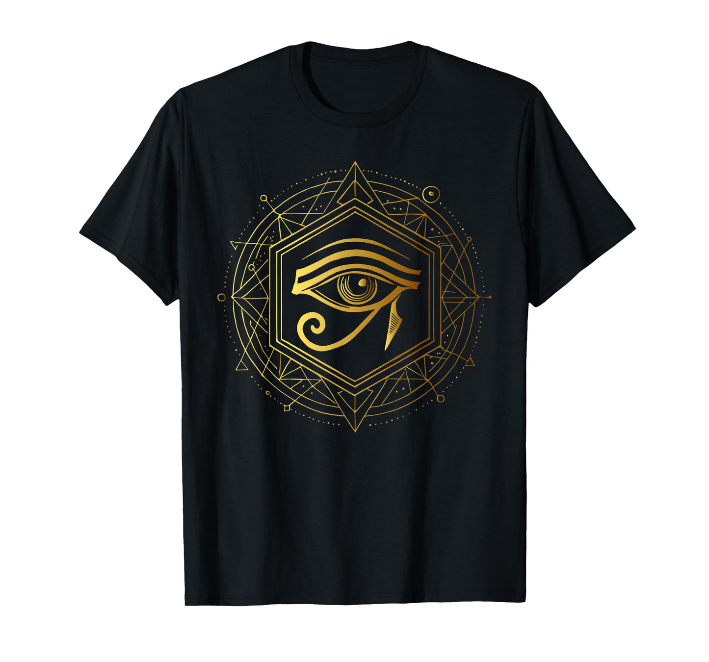 Mystical Eye of Horus Geometric Ancient Egypt T-Shirt