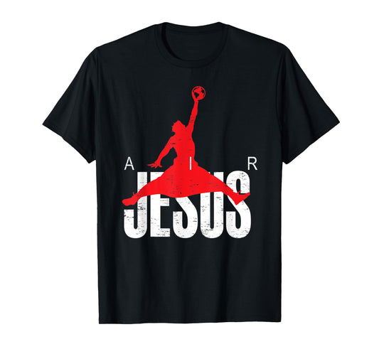 Vintage Air Jesus Sport Christian Religious Bible Verse T-Shirt