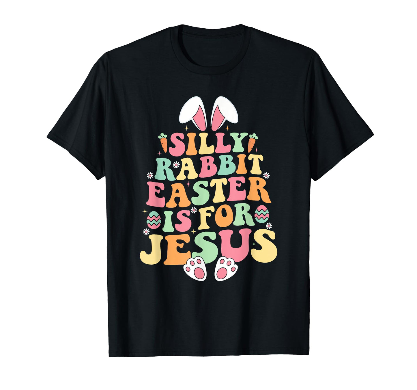 Silly Rabbit Easter Is For Jesus Christian Toddler Girls T-Shirt