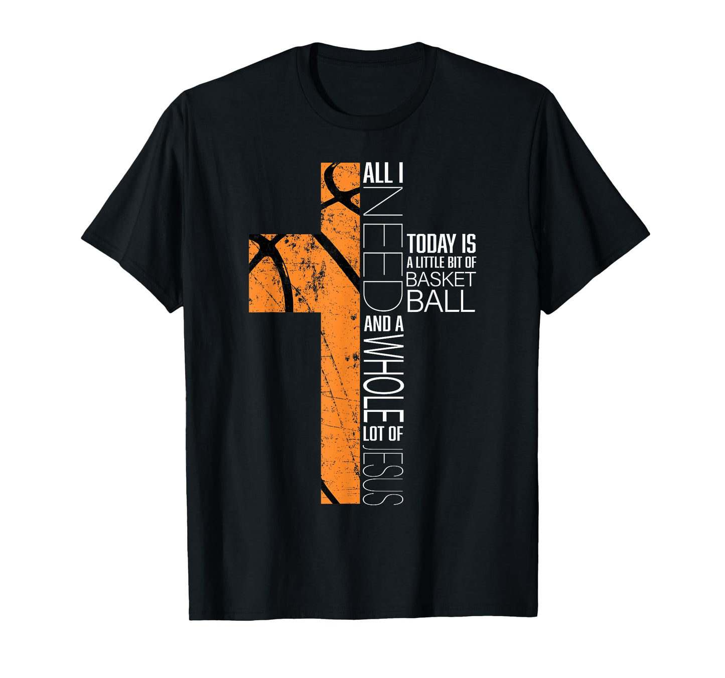 Basketball Christian Gifts Funny Sayings Religious Kids Him T-Shirt
