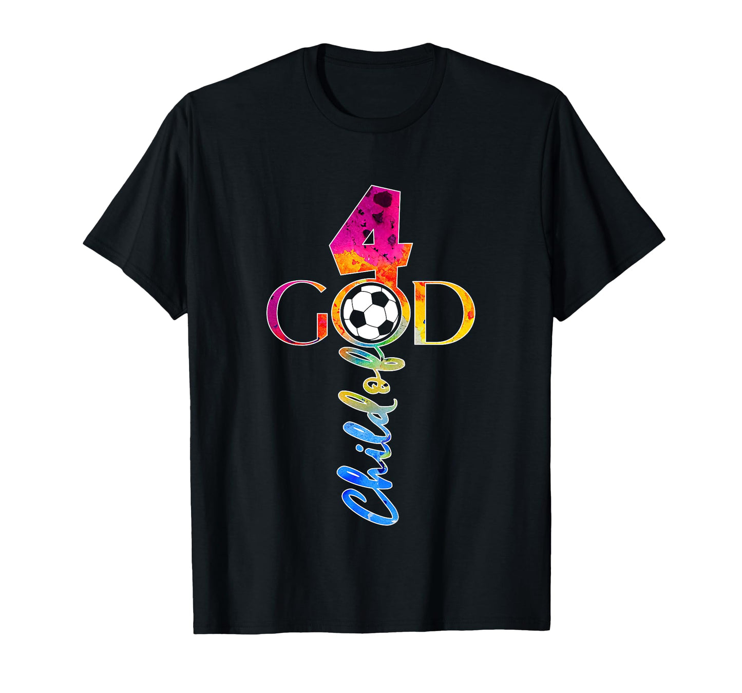 JESUS 4 YEARS CHILD OF GOD SOCCER 4TH BIRTHDAY T-Shirt