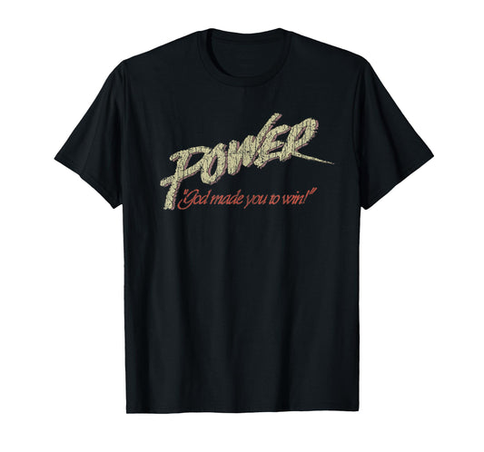 Vintage Power - God Made You To Win 1991 Christian Saying T-Shirt