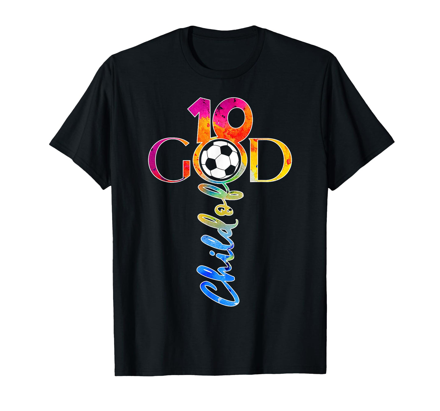 JESUS 10 YEARS CHILD OF GOD SOCCER 10TH BIRTHDAY T-Shirt
