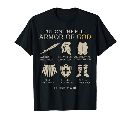 Toddler Boy Armor Of God Brother Son Men Kid Christian Jesus T-Shirt