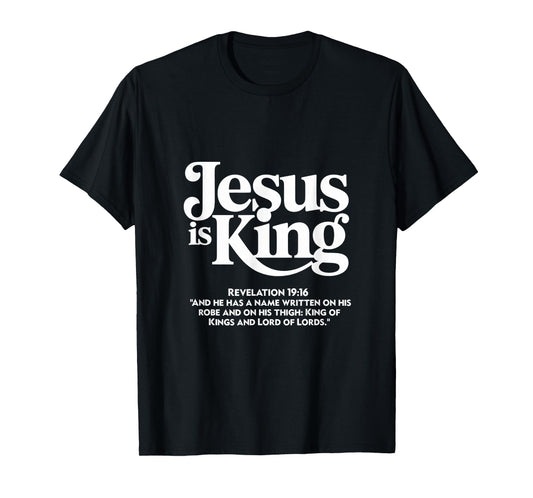Jesus is Lord King of Kings Christian Scripture Design T-Shirt
