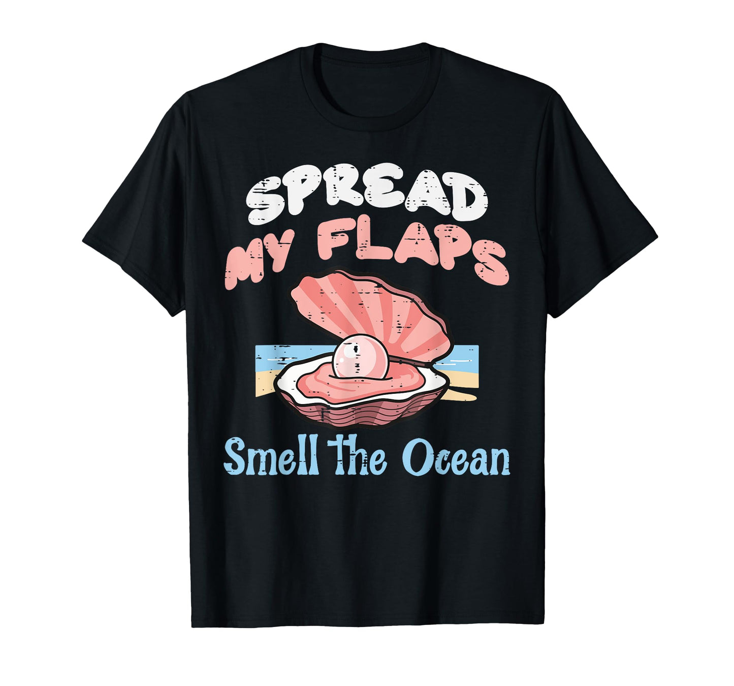 Inappropriate Clam Smell Ocean Funny Adult Humor Meme Women T-Shirt
