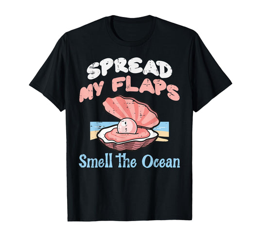 Inappropriate Clam Smell Ocean Funny Adult Humor Meme Women T-Shirt