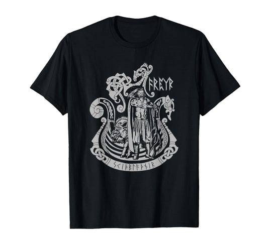 Freyr Norse Mythology Valhalla Viking Nordic God T-Shirt