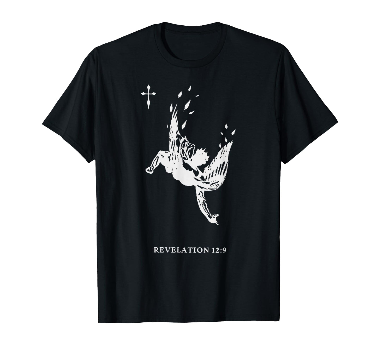 Revelations 12:9 - Fallen Angel Satan Biblical Art T-Shirt