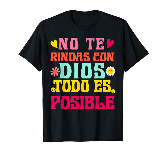 Camiseta Cristiana Para Mujer En Espanol Spanish Cristiano T-Shirt