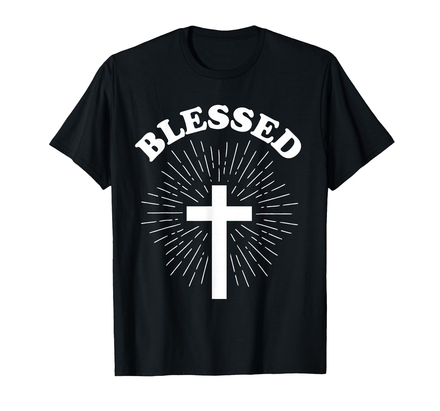 Vintage Blessed Christian Faith Cross Jesus Lover Spiritual T-Shirt