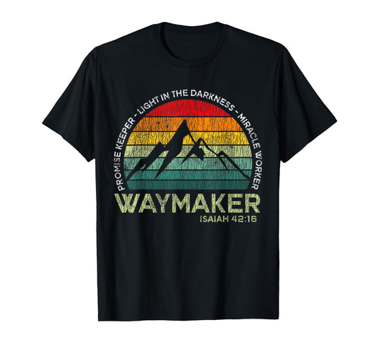 Vintage Waymaker Promise Keeper Miracle Christian Bible T-Shirt