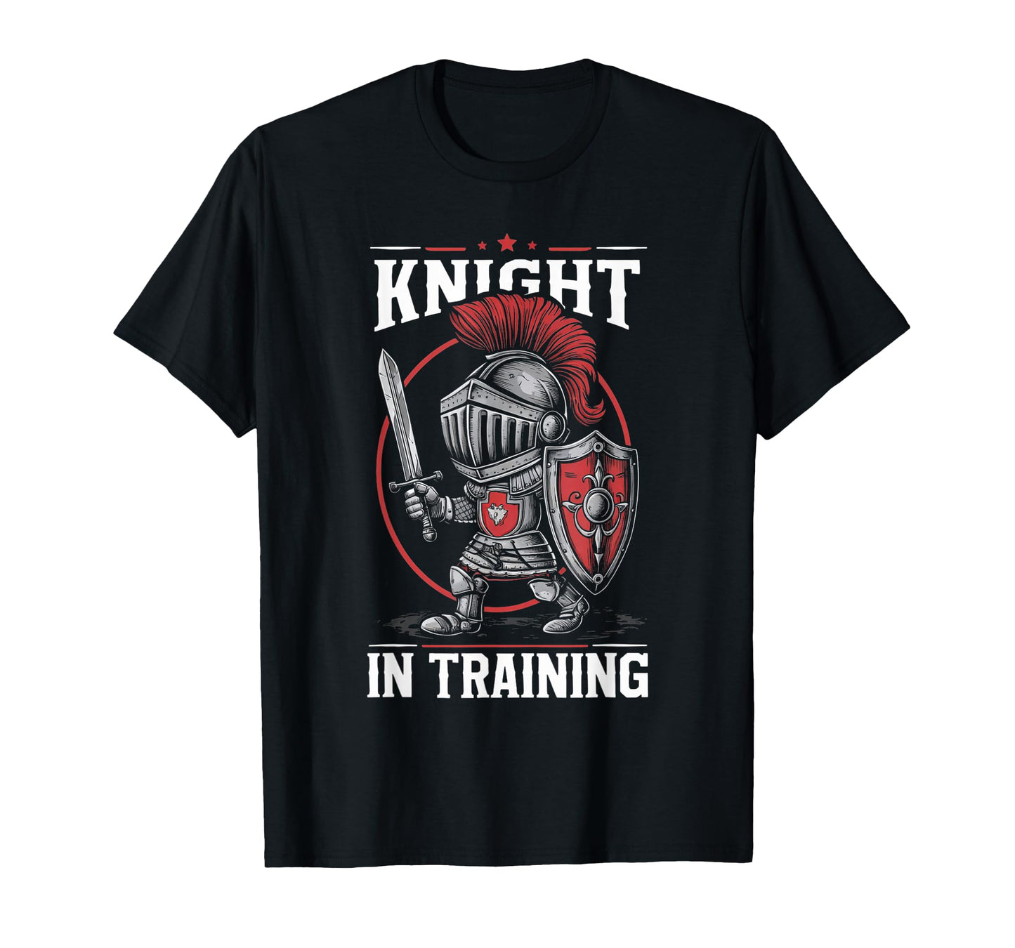 Kids Medieval Festival Boys Girls Men Women Tees Knight in Training Funny Kids Knights Lover T-Shirt