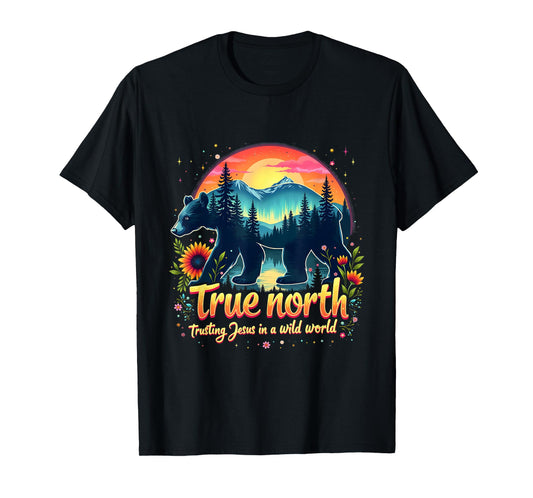 Christian Summer True North VBS 2025 Trusting Jesus Camp T-Shirt