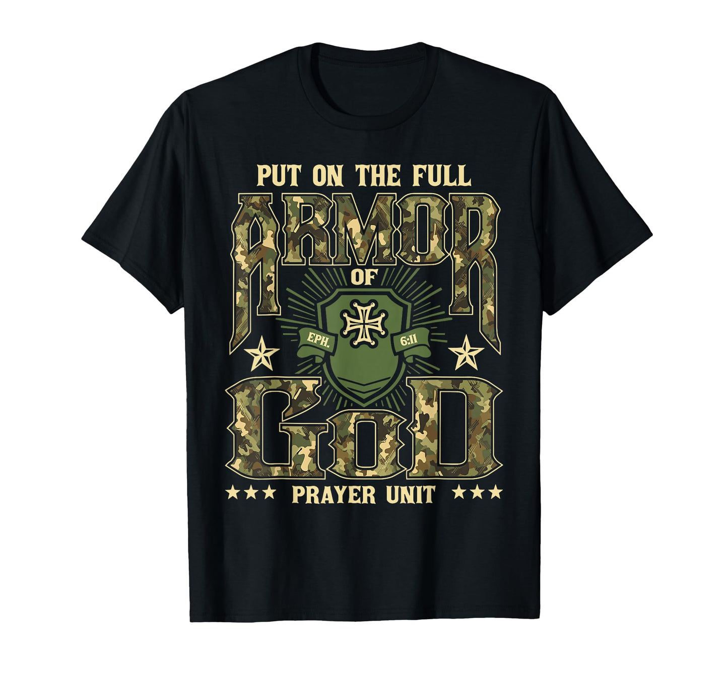 Put On The Full Armor Of God - Christian Religious Bible T-Shirt