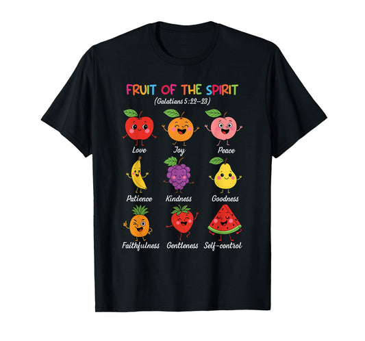 Fruit of The Spirit Christian Faith Religious Bible Verse T-Shirt