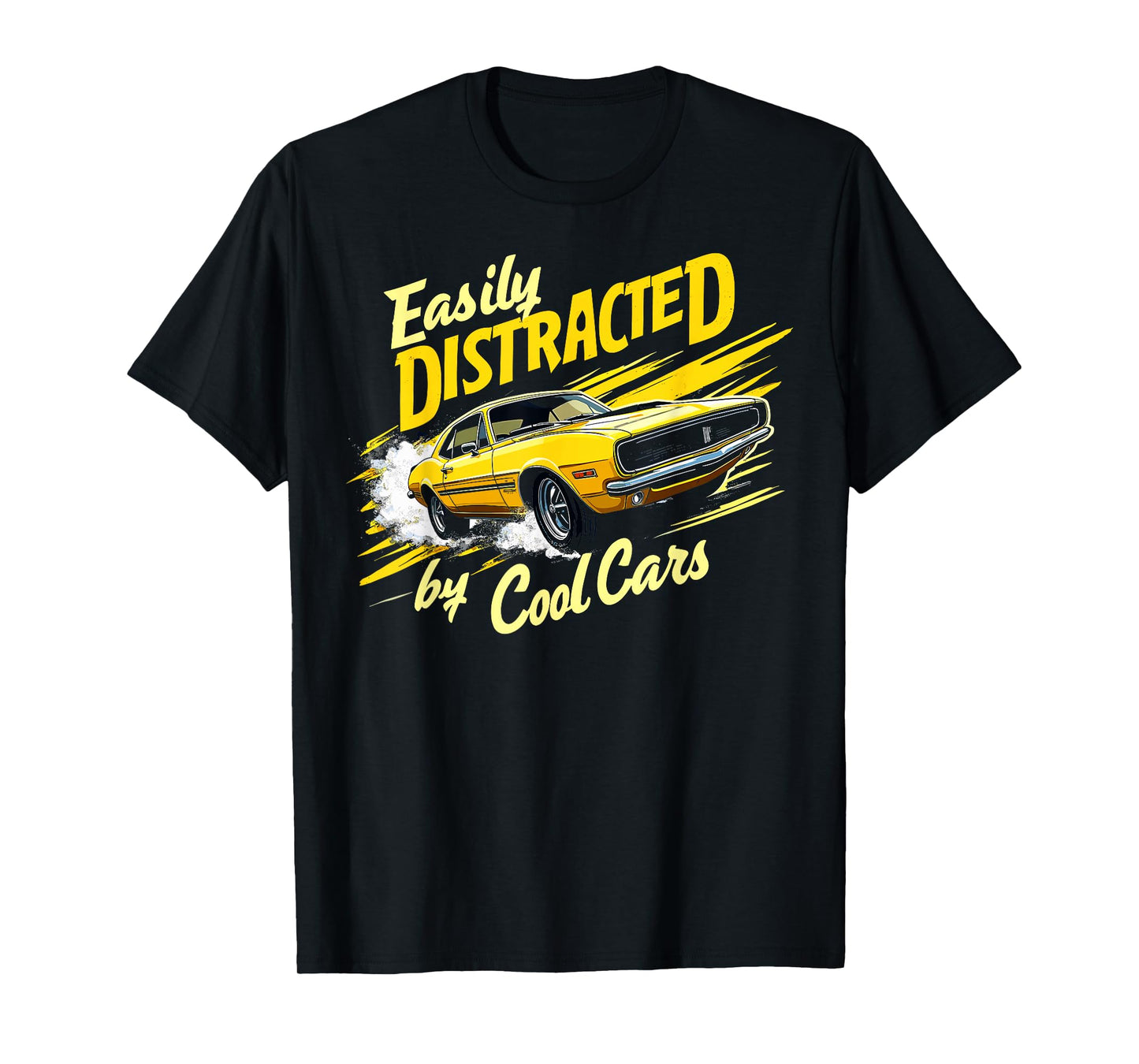 Easily Distracted By Classic Cars Vintage Old Car Guy T-Shirt