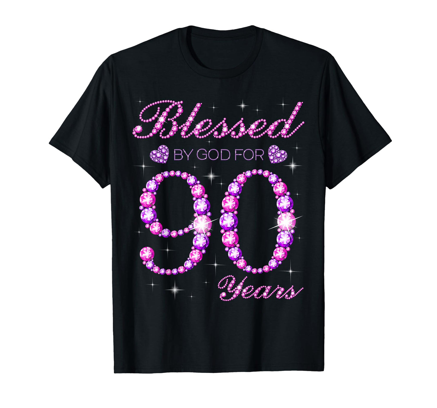Blessed by God for 90 Years Old 90th Birthday Party T-Shirt