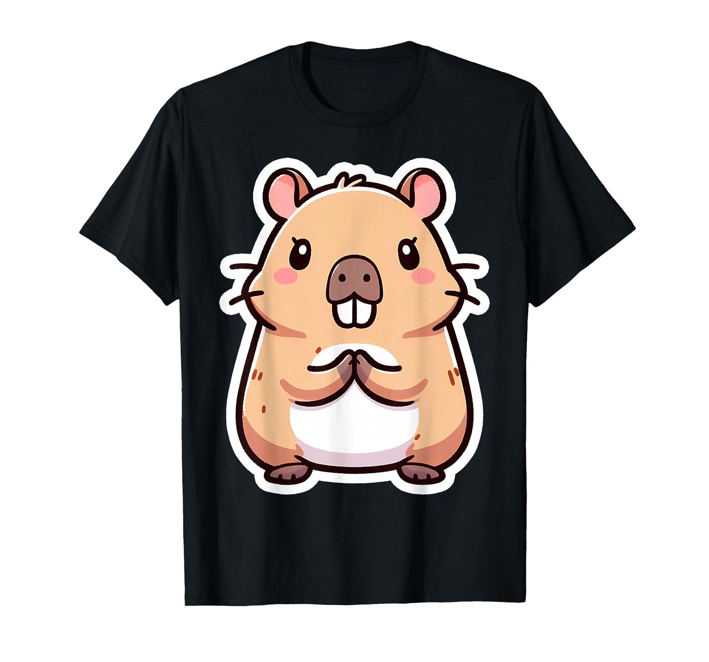 Capybara Christian Praying Jesus Christ Lord Savior Cute God T-Shirt