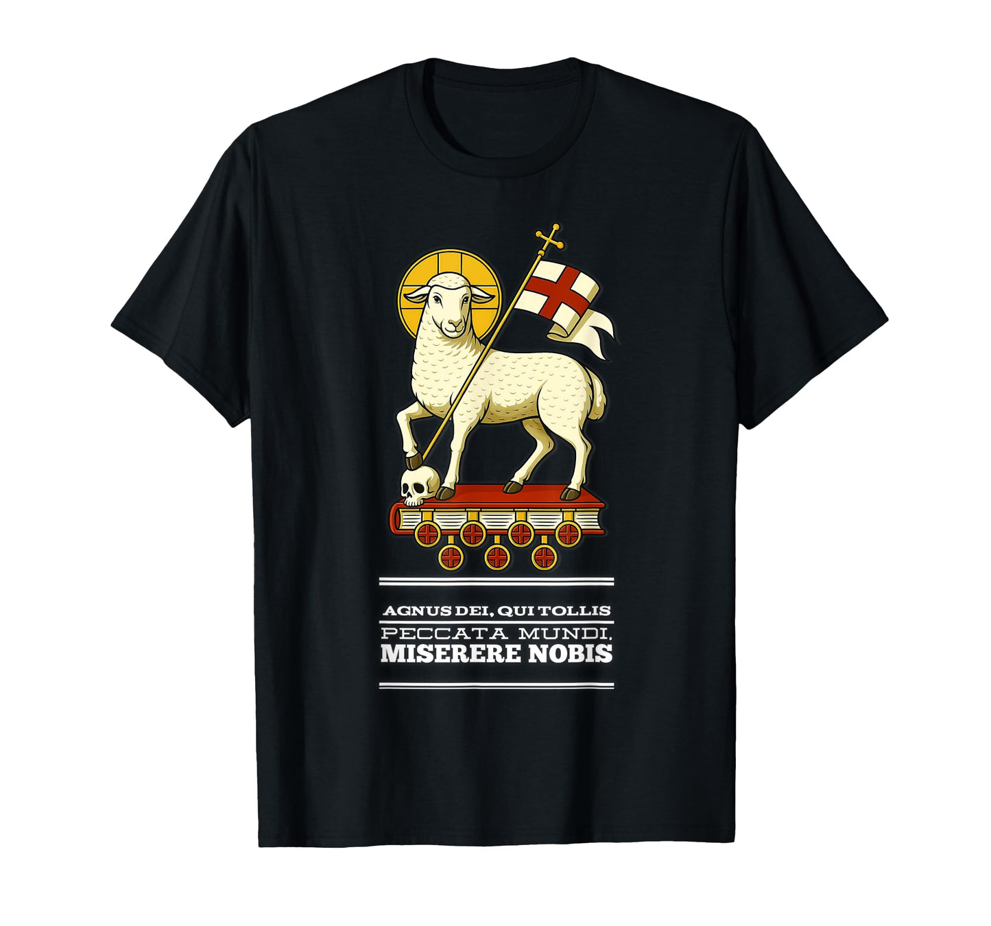 Agnus Dei Sanctus Traditional Latin Mass Catholic T-Shirt