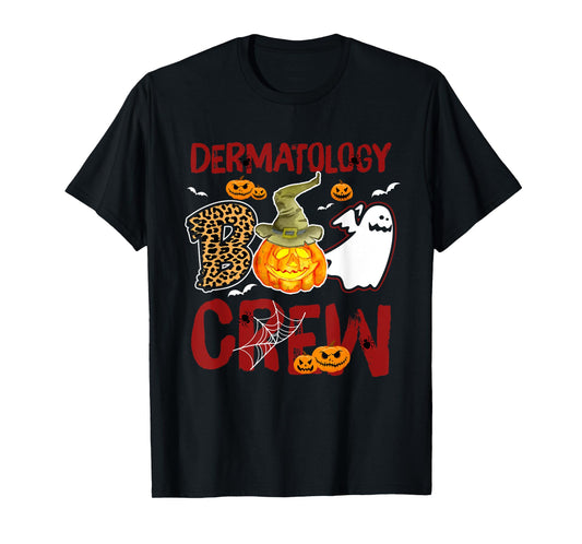 Dermatology Boo Crew Halloween Derm Nurse Match T-Shirt