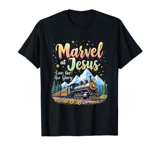 Christian Camp VBS 2025 His Glory Junction Train True North T-Shirt