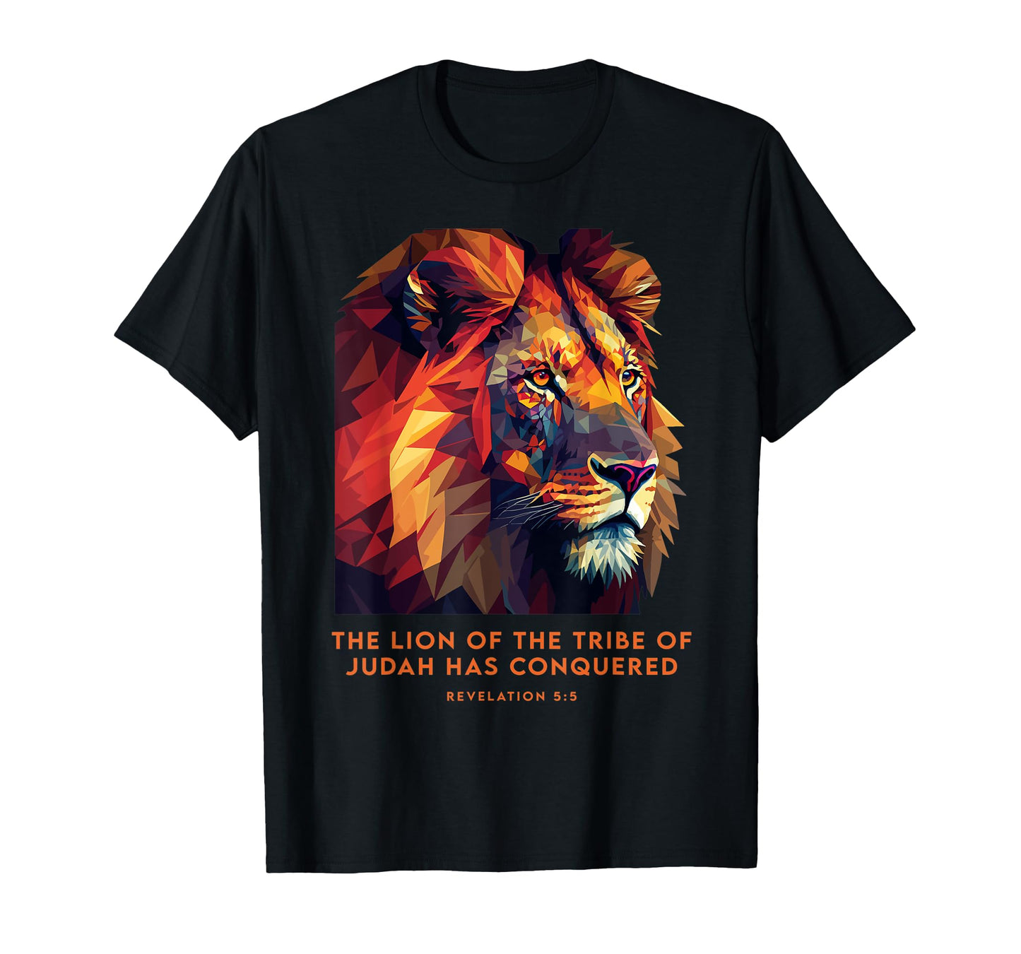 Lion of Judah Jesus Revelation Bible Verse Christian T-Shirt