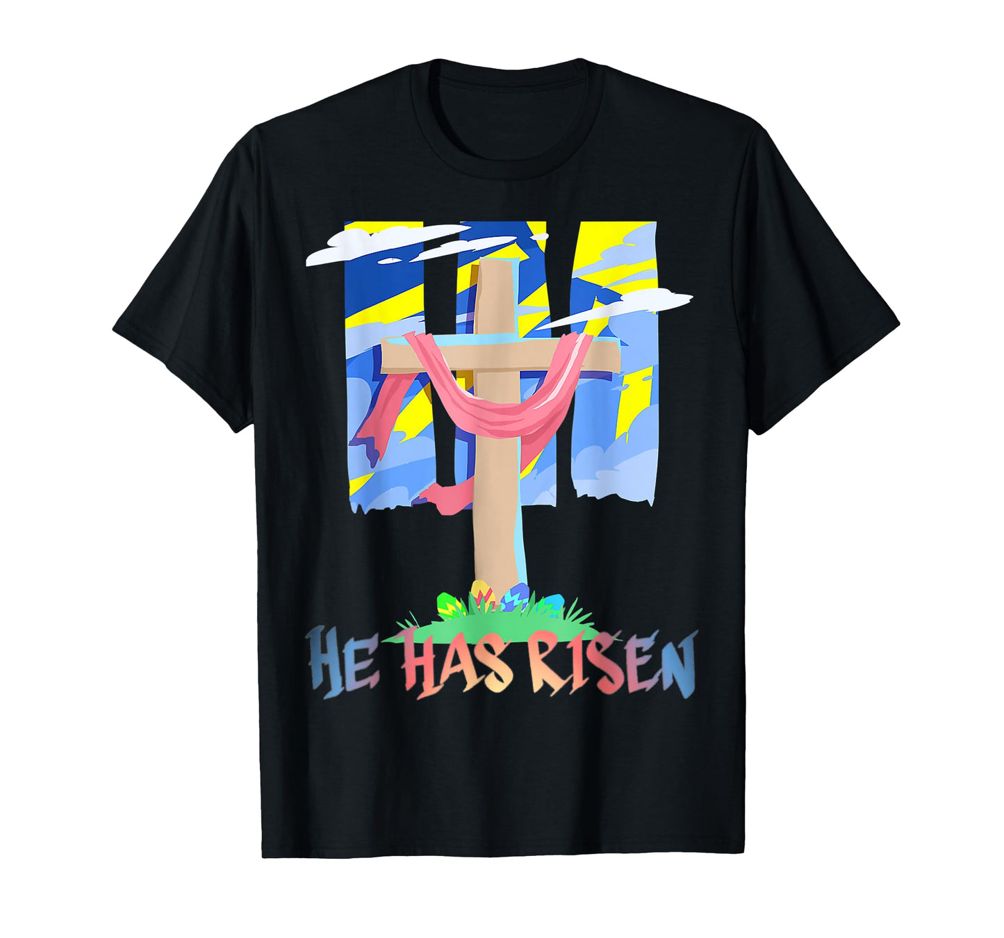 He Has Risen Christian Easter Resurrection Sunday T-Shirt