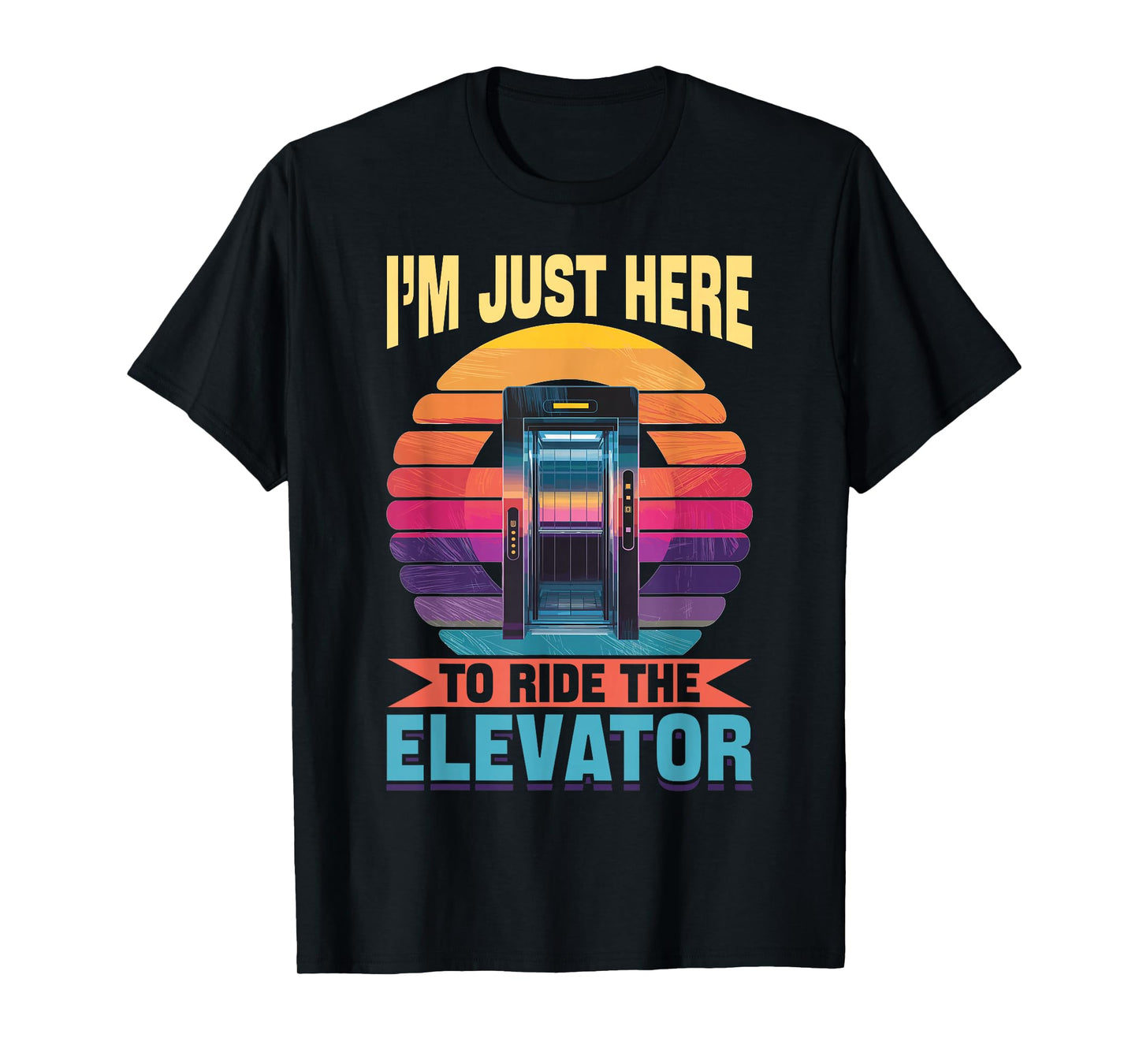 Elevator toddler & kids I´m just here to ride the Elevator T-Shirt