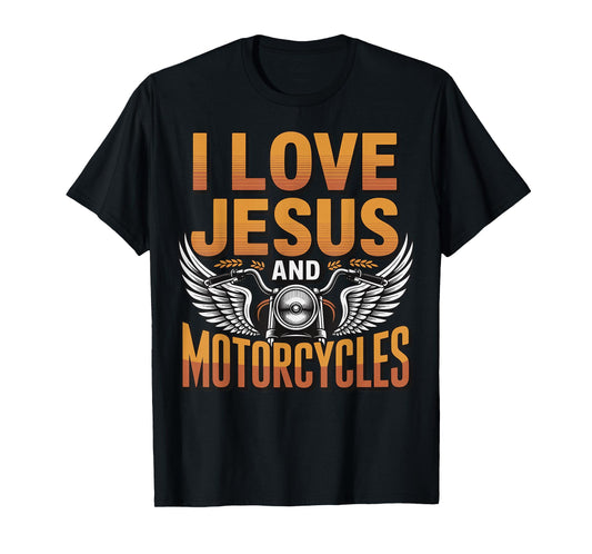 I Love Jesus And Motorcycles T-Shirt