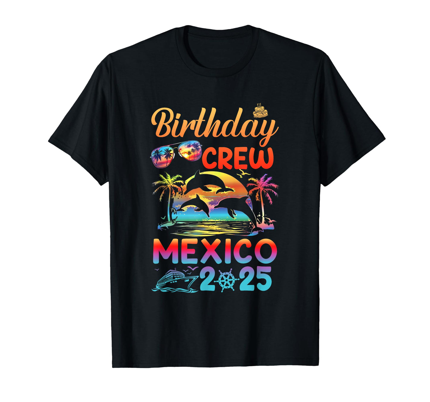 Mexico Birthday Trip Vacation 2025 Matching Group T-Shirt