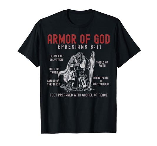 Put On The Full Armor Of God Bible Chapters - Christian T-Shirt