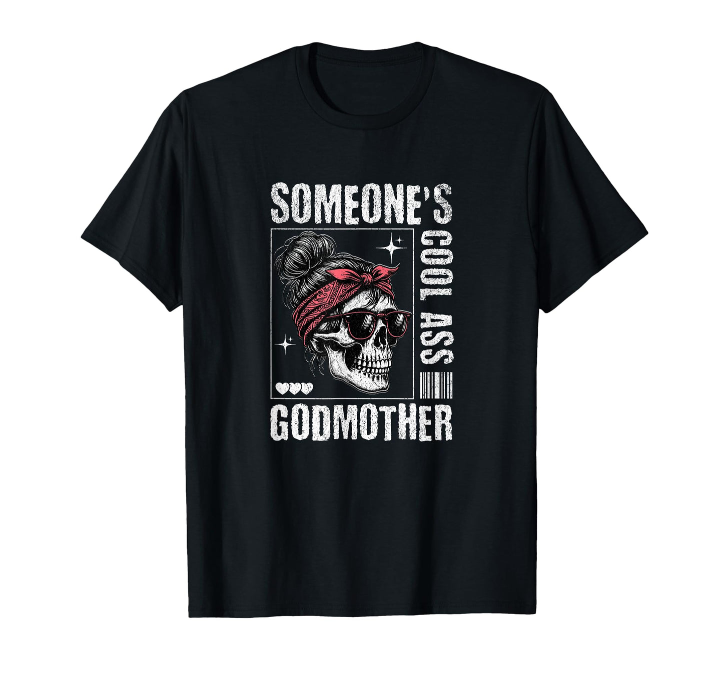Someone's Cool Ass Godmother Skeleton Retro T-Shirt
