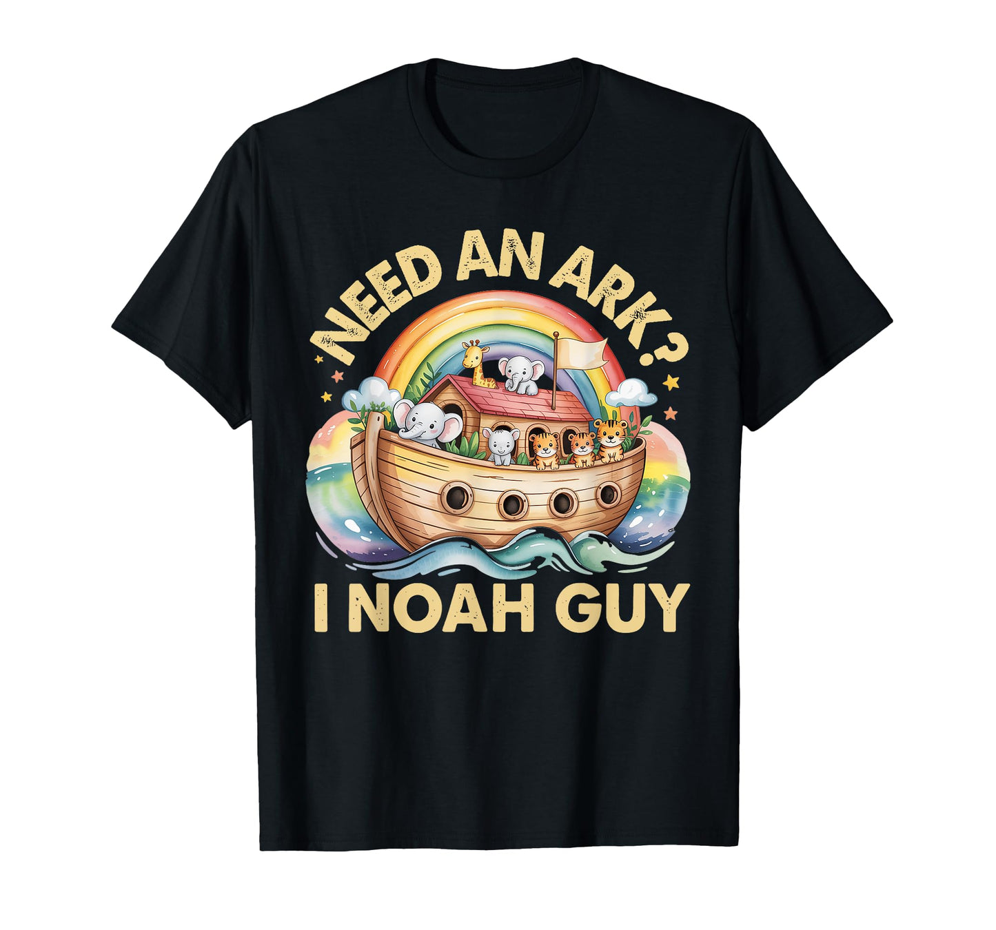 Need An Ark? I Noah Guy Funny Animals Christian for Kids T-Shirt
