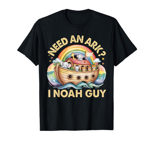 Need An Ark? I Noah Guy Funny Animals Christian for Kids T-Shirt