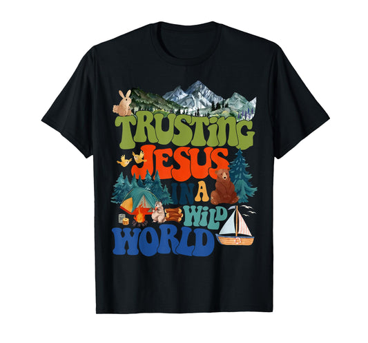 Christian Summer True North VBS 2025 Trusting Jesus Camp T-Shirt