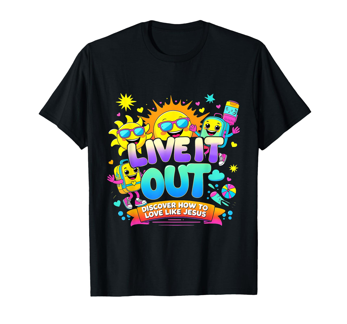 Live It Out Love Like Jesus VBS Summer 2025 Tee T-Shirt