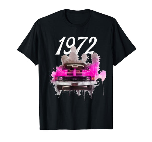 1972 72 Chevelle SS Trending Chevys Muscle Pink Car T-Shirt